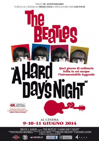 A Hard Day's Night: la locandina dell'evento cinematografico