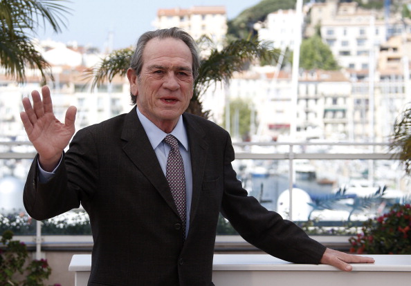 Cannes 2014: un immagine di Tommy Lee Jones durante il photocall di The Homesman