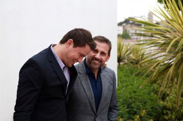 Foxcatcher: Channing Tatum con Steve Carell durante il photocall di Cannes 2014