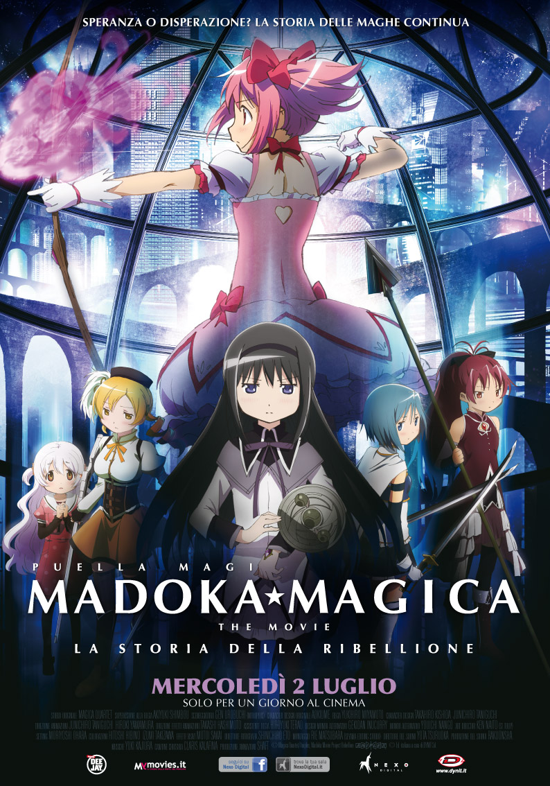 Madoka Magica - The Movie: La storia della ribellione, la locandina dell'evento cinematografico