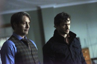 Hannibal: Mads Mikkelsen con Hugh Dancy nell'episodio Tome-wan