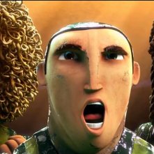 Goool!: Capi, Beto e Loco in una scena di esultanza tratta del film d'animazione