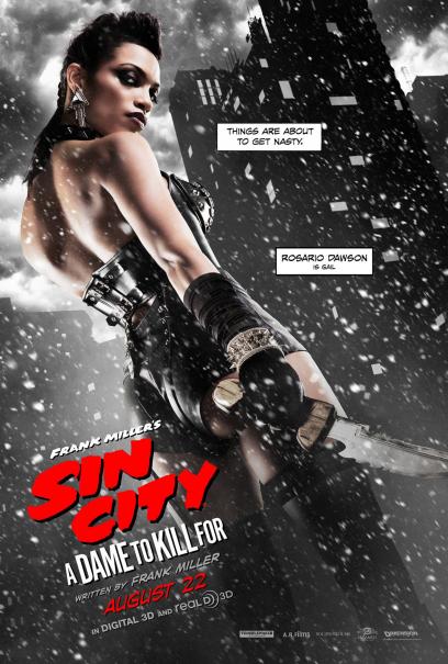 Sin City - Una donna per cui uccidere: il character poster di Gail, alias Rosario Dawson