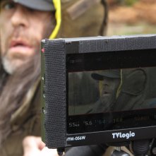 Tellusica: un momento delle riprese visto dal monitor