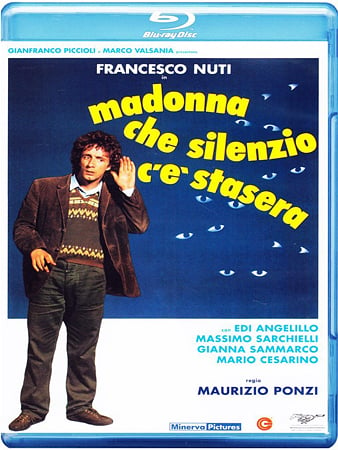 La cover del blu-ray di Madonna che silenzio c'è stasera