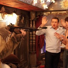 Tutta colpa del vulcano: Valérie Bonneton e Dany Boon in una concitata scena del film