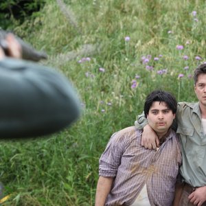 A testa alta: Ettore Bassi in una foto di scena della fiction Rai