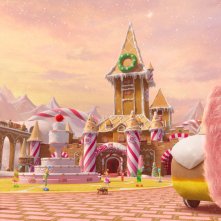 Il magico mondo di Oz: la città di zucchero in una scena del film