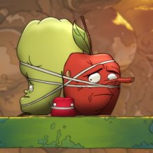 La mela e il verme: la mela Torben prigioniera in una scena del film