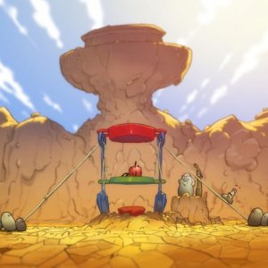 La mela e il verme: una scena del film d'animazione