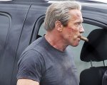 Arnold Schwarzenegger sul set di Terminator: Genesis