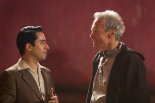 Jersey Boys: Clint Eastwood con John Lloyd Young sul set