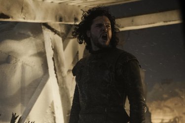 Il trono di spade: Kit Harington in una scena di The Watchers on the Wall