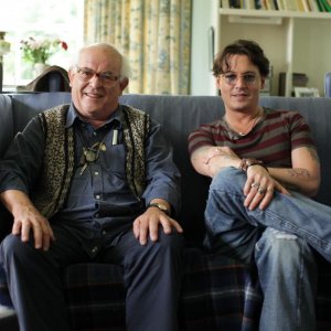 Per nessuna buona ragione: Johnny Depp con l'amico e suo eroe Ralph Steadman in una scena del documentario