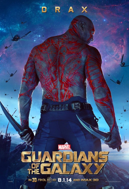Guardians Galaxy Drax Poster 550X802