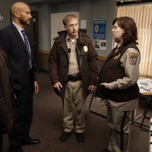 Fargo: Bob Odenkirk, Allison Tolman, Keegan-Michael Key, Jordan Peele nell'episodio A Fox, a Rabbit and a Cabbage