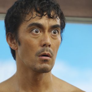 Thermae Romae: lo sguardo stupito di Hiroshi Abe in una scena del film