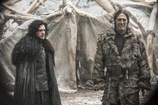 Il trono di spade: Kit Harington e Ciaran Hinds nell'episodio The Children