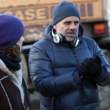 Scusate se esisto: il regista Riccardo Milani con la moglie e protagonista Paola Cortellesi sul set del film