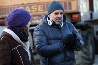 Scusate se esisto: il regista Riccardo Milani con la moglie e protagonista Paola Cortellesi sul set del film