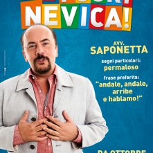 ...E fuori nevica!: Maurizio Casagrande nel character poster dell'Avvocato Saponetta