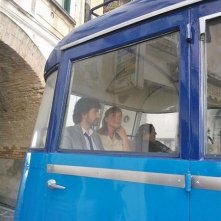 Serena Autieri e Alessandro Siani sul set di Si Accettano Miracoli