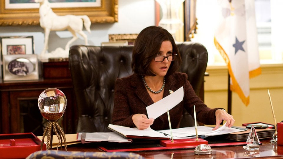 Veep: Julia Louis-Dreyfus nell'episodio Chung, della prima stagione