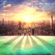 Una colorata scena tratta da Madoka Magica – The Movie: la storia della ribellione