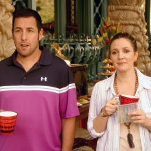 Drew Barrymore con Adam Sandler in un'immagine di Insieme per forza