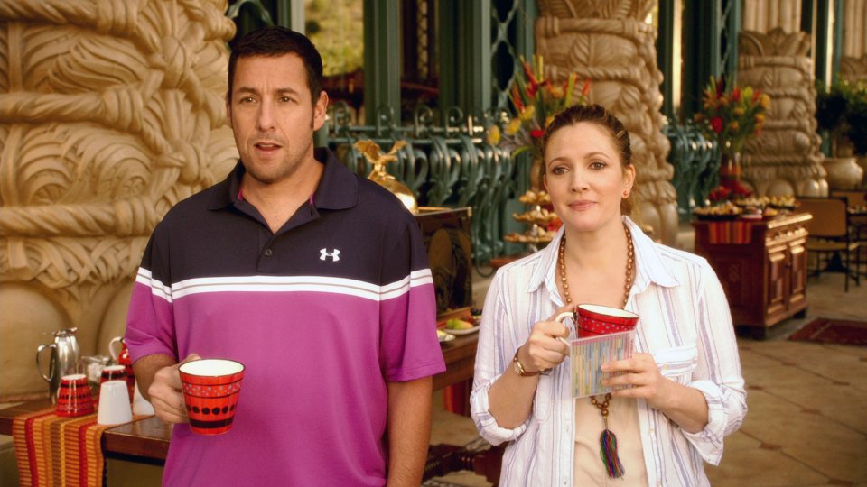 Drew Barrymore com Adam Sandler em imagem de Together