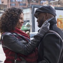 The Best Man Holiday: Taye Diggs insieme a Sanaa Lathan in una tenera scena del film