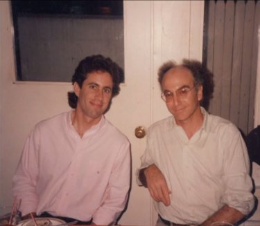 Seinfeld: Jerry Seinfeld e Larry David in una foto d'epoca