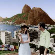 L'uomo di Rio: Françoise Dorléac insieme a Jean-Paul Belmondo in una scena del film