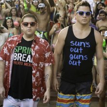 22 Jump Street: Channing Tatum con Jonah Hill in una scena del film