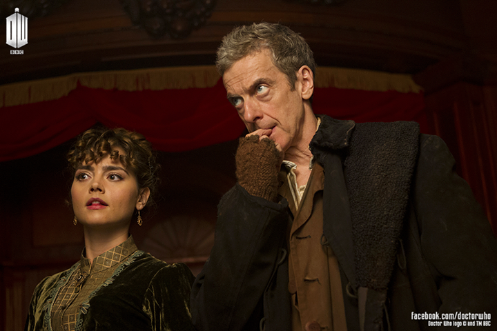 Doctor Who: Peter Capaldi e Jenna Coleman in una scena della prossima premiere