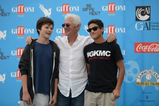 Richard Gere a Giffoni 2014 con suo figlio e il miglior amico del ragazzo