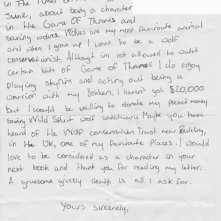 Il trono di spade: la lettera di un fan tredicenne a George R.R. Martin