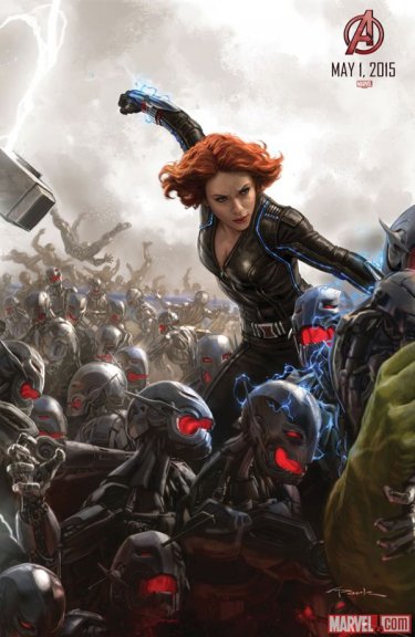 Avengers: Age of Ultron - Il San Diego Comic-Con concept art poster di Black Widow