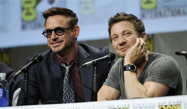 Jeremy Renner e Robert Downey Jr. al Comic Con