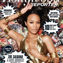 la bella Zoe Saldana sulla cover di The Hollywood Reporter per il Comic-Con 2014