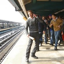 Sharknado 2: Vivica A. Fox, Ian Ziering e Dante Palminteri in una scena 