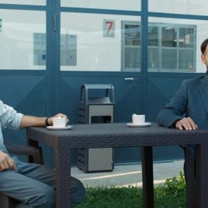 La Sapienza: Fabrizio Rongione con Ludovico Succio in una scena del film