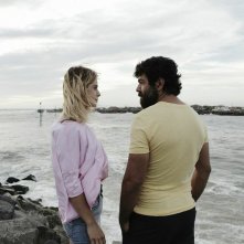 Greta Scarano in Senza nessuna pietà con Pierfrancesco Favino, foto esclusiva