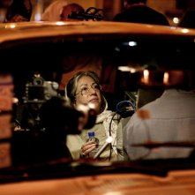 La regista Rakhshan Bani-Etemad sul set