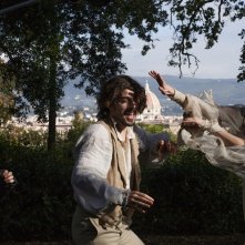 Il giovane favoloso: Michele Riondino con Elio Germano in una scena del film
