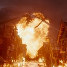 Lo Hobbit: La Battaglia delle Cinque Armate: una infuocata scena del film