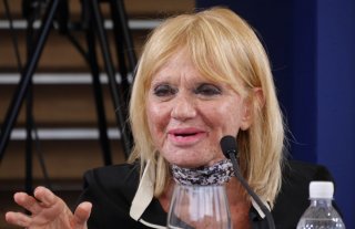 Un primo piano di Rita Pavone, ospite della 67° edizione del Festival di Locarno
