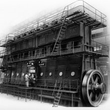 La Zuppa del Demonio: Motore a 8 cilindri Fiat L 758, foto del 1929