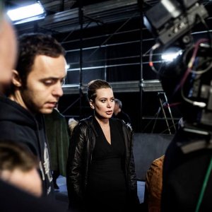 La trattativa: Sabina Guzzanti sul set del suo film