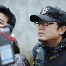 Il regista Xin Yukun sul set del film The Coffin in the Mountain